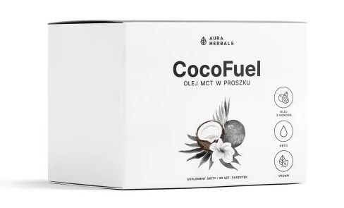 AURA HERBALS CocoFuel - Olej MCT proszek w saszetkach (30 szt.)