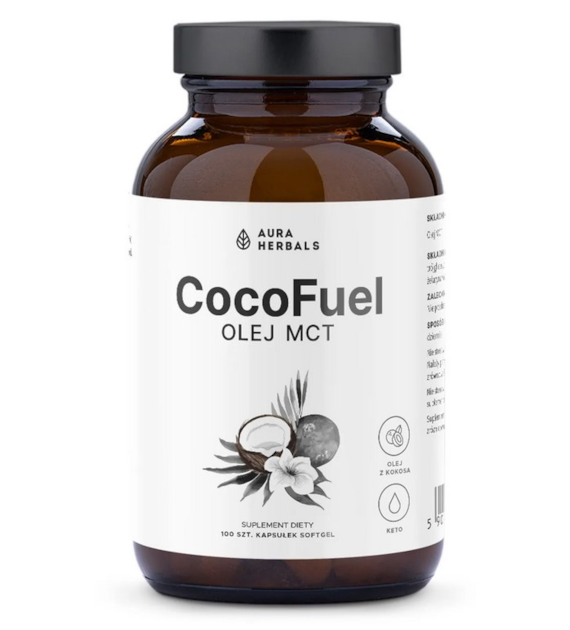 AURA HERBALS CocoFuel - Olej MCT 1000 mg (100 kaps.)