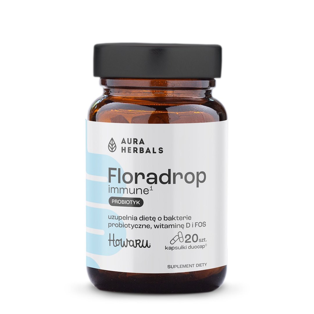 AURA HERBALS Floradrop immune, probiotyk (20 kaps.)