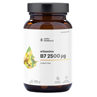 AURA HERBALS Witamina B7 2500 µg, biotyna (60 kaps.)