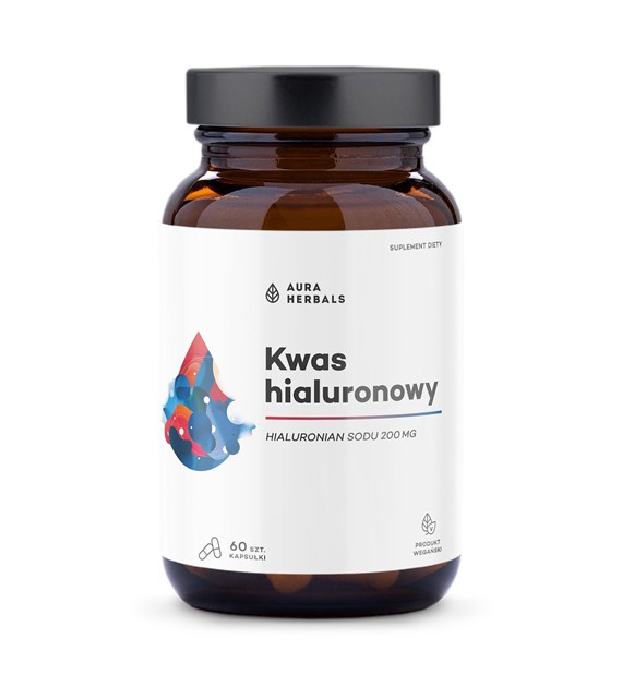 AURA HERBALS Kwas hialuronowy 200 mg (60 kaps.)