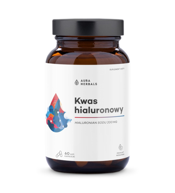 AURA HERBALS Kwas hialuronowy 200 mg (60 kaps.)