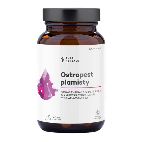 AURA HERBALS Ostropest plamisty, 80% Sylimaryny (90 kaps.)