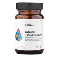 AURA HERBALS Luteina + Zeaksantyna + Witamina A (60 kaps.)