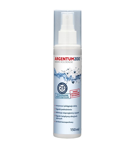 AURA HERBALS Argentum200 (25 ppm) Srebro Koloidalne, Aerozol (150 ml)