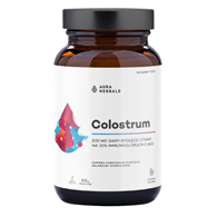 AURA HERBALS Colostrum 500 mg, słodka malina (66 g)