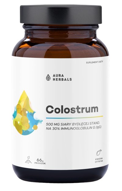 AURA HERBALS Colostrum 500 mg, sour lemon (66 g)