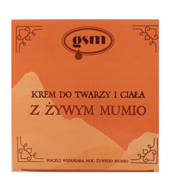 GSM Mumio Face and Body Cream with Living Mumio (200 ml / 6.8 fl.oz)