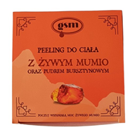 GSM MUMIO Peeling do ciała z żywym Mumio i pyłem bursztynowym (200 ml)