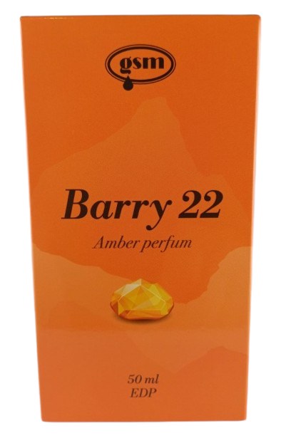 GSM MUMIO Bursztynowe Perfumy Męskie BARRY 22 - AVENTURA (50 ml)