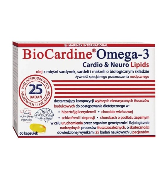 MARINEX BioCardine Omega-3 Cardio & Neuro Lipids (60 caps)