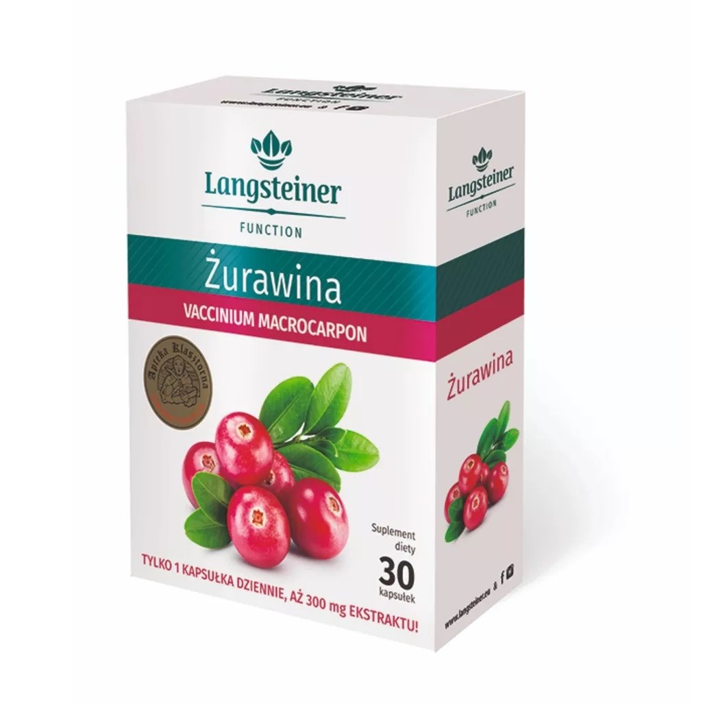 LANGSTEINER Żurawina (30 kaps.)