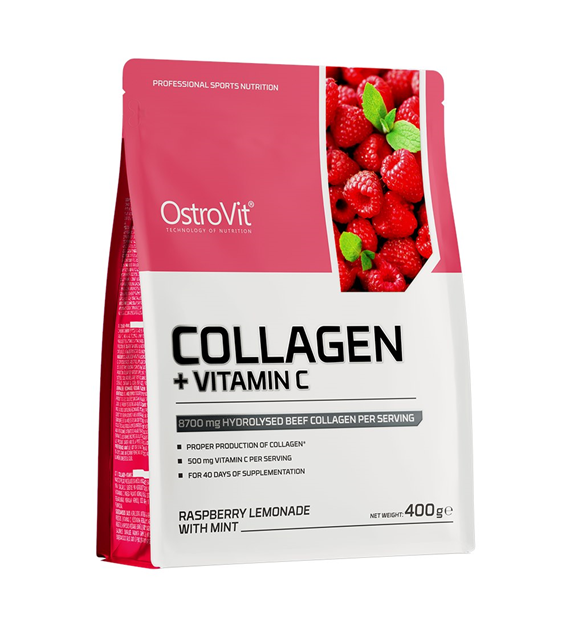OSTROVIT Collagen + Vitamin C raspberry lemonade with mint  (400 g)