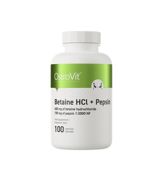 OSTROVIT Betaine Hcl + Pepsin (100 caps)