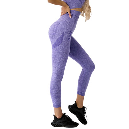 OSTROVIT Legginsy sportowe damskie - fioletowe, rozmiar M (1 szt.)