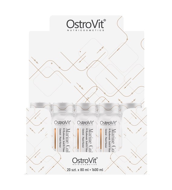 OSTROVIT Collagen Marine Shot coconut & peach (80 ml x 20 DISPLAY)