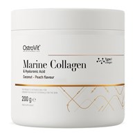 OSTROVIT Kolagen morski + Kwas hialuronowy + Witamina C - smak kokosowo-brzoskwiniowy (200 g)