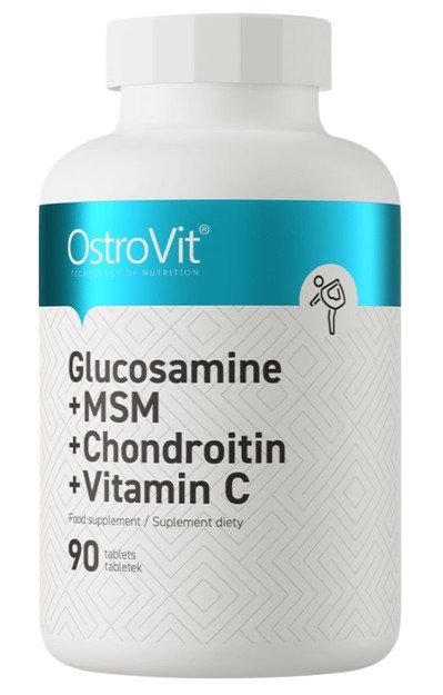 OSTROVIT Glukozamina + MSM + Chondroityna + Witamina C (90 tabl.)