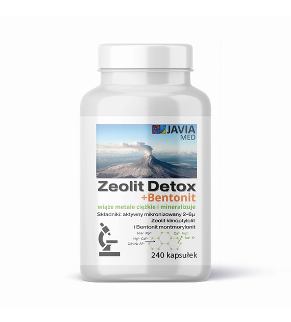 JAVIA Zeolit Detox + Bentonit (240 kaps.)