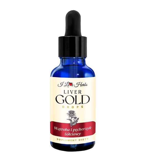 I LOVE HERRBS - LIVER Gold Drops WĄTROBA I PĘCHERZYK ŻÓŁCIOWY (50 ml)