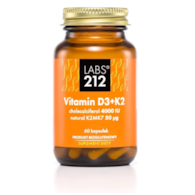 LABS212 Vitamin D3, 4000 IU, 100 mcg + K2 (60 caps)