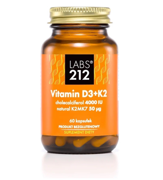 LABS212 Vitamin D3 4000 IU + K2 (60 kaps.)