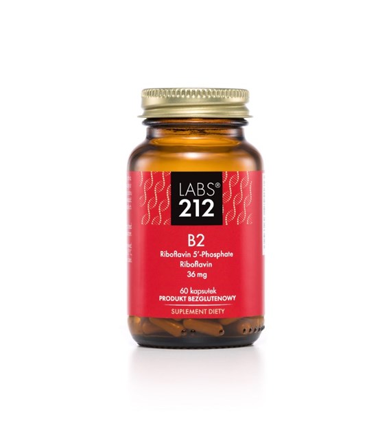 LABS212 Vitamin B2 Riboflavin 5'-Phosphate + Riboflavin (60 caps)