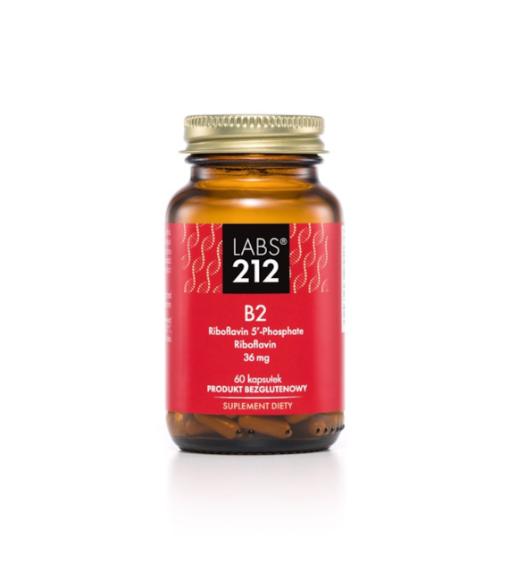 LABS212 Vitamin B2 Riboflavin 5'-Phosphate + Riboflavin (60 kaps.)