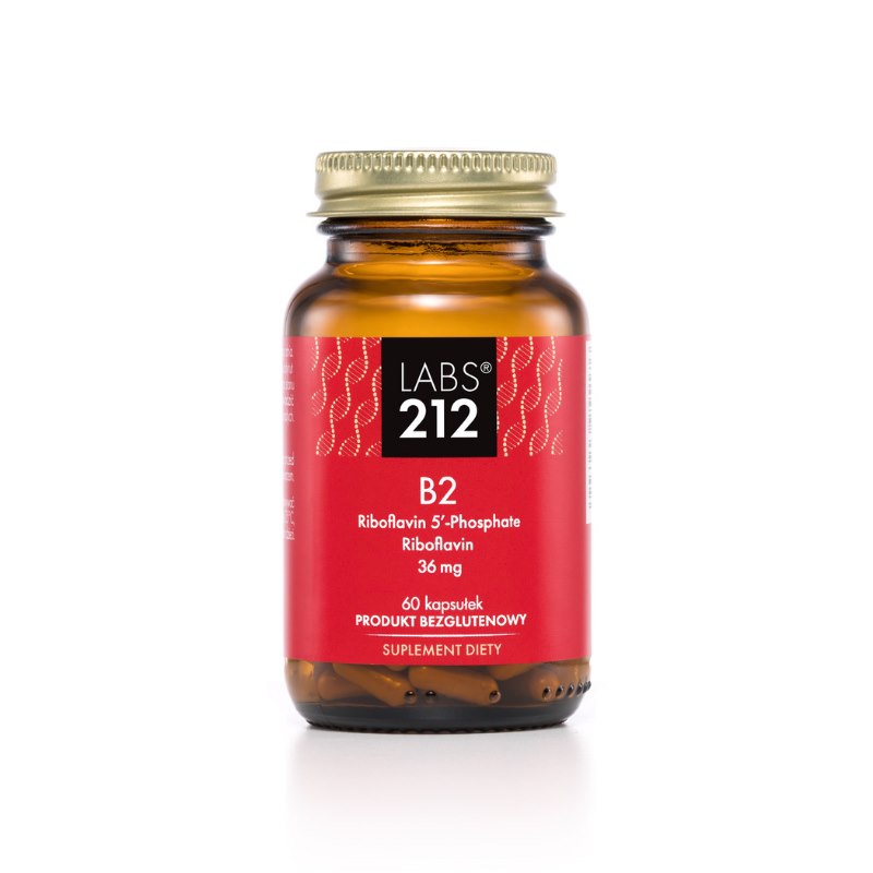 LABS212 Vitamin B2 Riboflavin 5'-Phosphate + Riboflavin (60 kaps.)