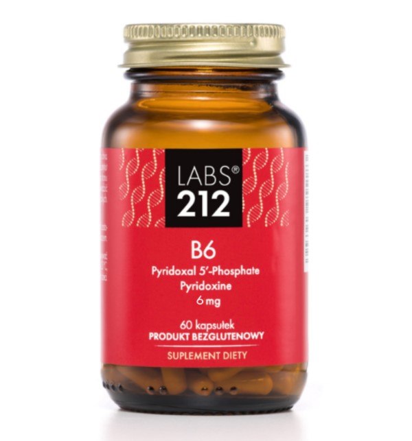 LABS212 Vitamin B6 Pyridoxal 5'-Phosphate + Pyridoxine (60 kaps.)