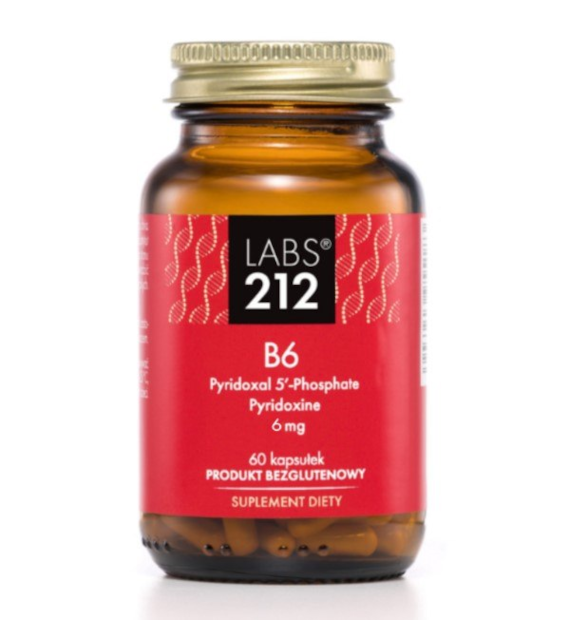 LABS212 Vitamin B6 Pyridoxal 5'-Phosphate + Pyridoxine (60 caps)