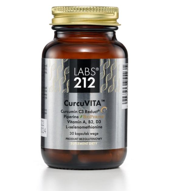 LABS212 CurcuVITA- Kurkuma z piperyną i witaminami (30 kaps.)