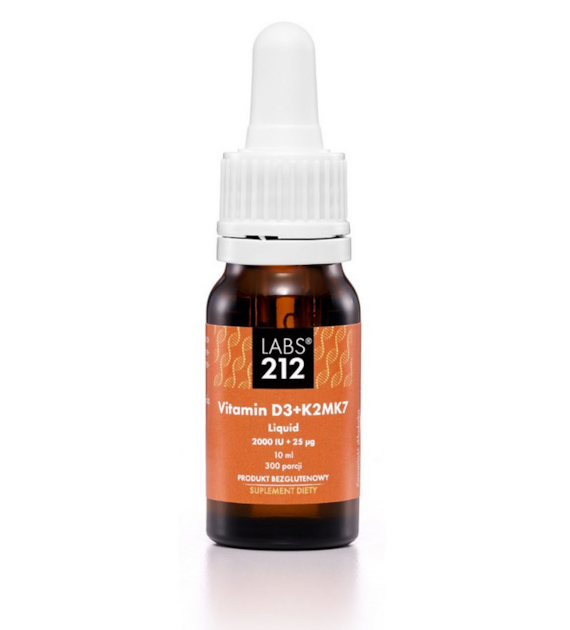 LABS212 Vitamin D3 + K2MK7 Liquid (10 ml)