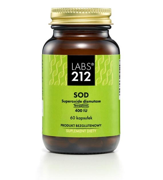 LABS212 Superoxide dismutase TetraSOD, 400 IU (60 caps)