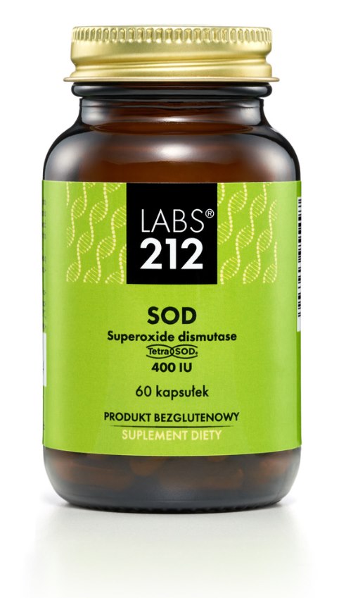 LABS212 SOD 400 IU - Dysmutaza ponadtlenkowa TetraSOD (60 kaps.)