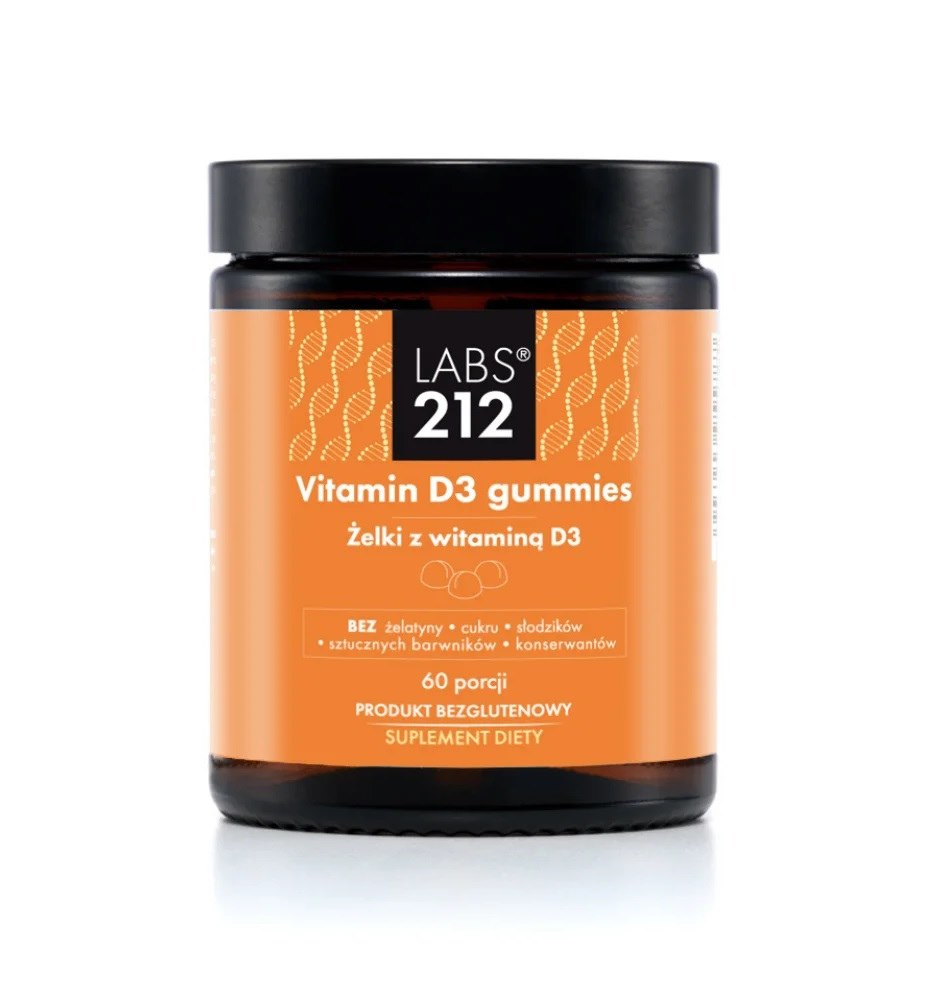 LABS212 Vitamin D3 - Żelki z witaminą D3 (60 żelek)