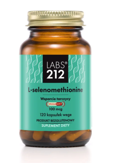 LABS212 L-Selenomethionine Selenium SeLECT - L-selenometionina (120 kaps.)