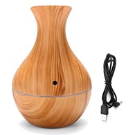 RETOO Nawilżacz powietrza - dyfuzor do olejków - USB brązowy, wysoki (2 W)