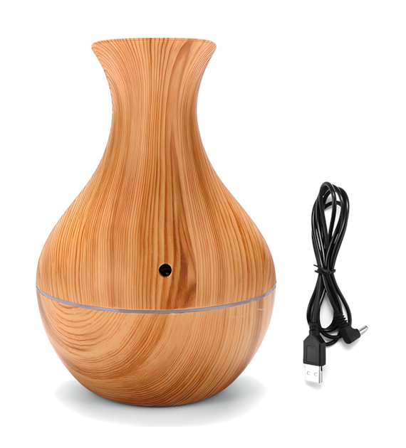 RETOO Nawilżacz powietrza - dyfuzor do olejków - USB brązowy, wysoki (2 W)