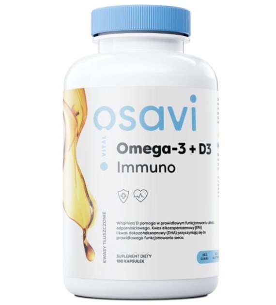 OSAVI Omega-3 + D3 Immuno (180 caps)
