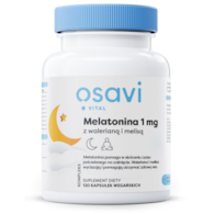 OSAVI Melatonina 1 mg z walerianą i melisą (120 kaps.)