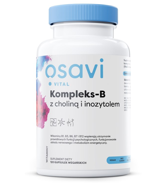 OSAVI B-Complex with choline & inositol (120 vcaps)