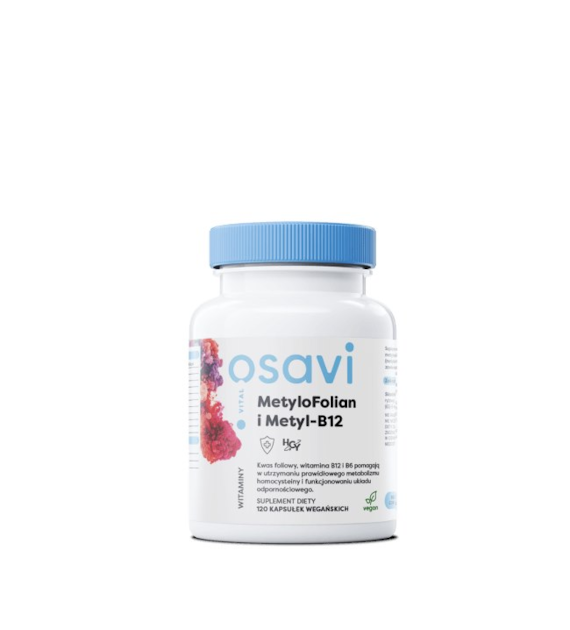 OSAVI Methylfolate & Metyl-B12 (120 vcaps)