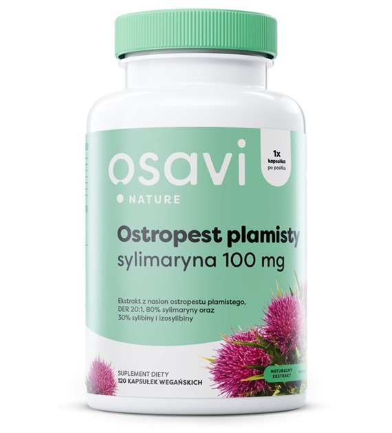 OSAVI Milk Thistle, silymarin 100 mg (120 vcaps)