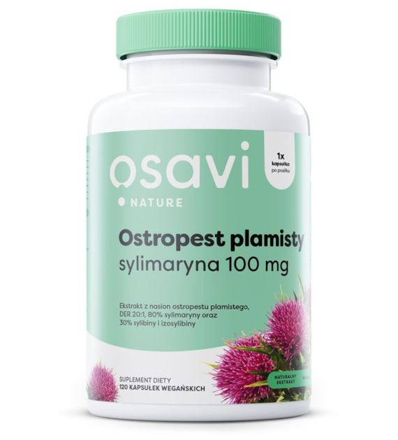 OSAVI Milk Thistle, silymarin 100 mg (120 vcaps)