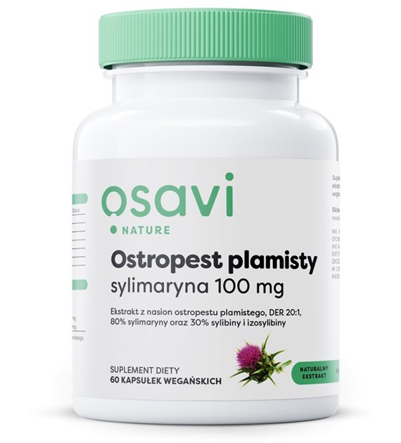OSAVI Milk Thistle, silymarin 100 mg (60 vcaps)