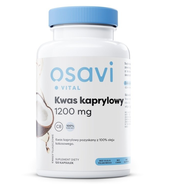 OSAVI Kwas kaprylowy 600 mg (120 kaps.)