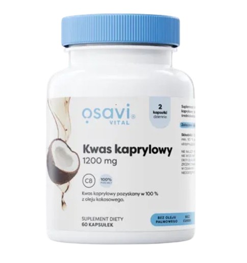 OSAVI Kwas Kaprylowy 1200 mg (60 kaps.)