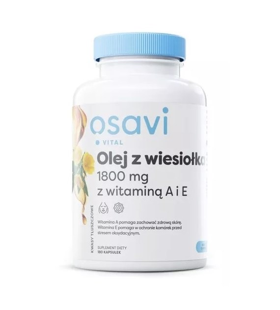 OSAVI Evening Primrose, 600 mg with vitamin A & E (180 caps)