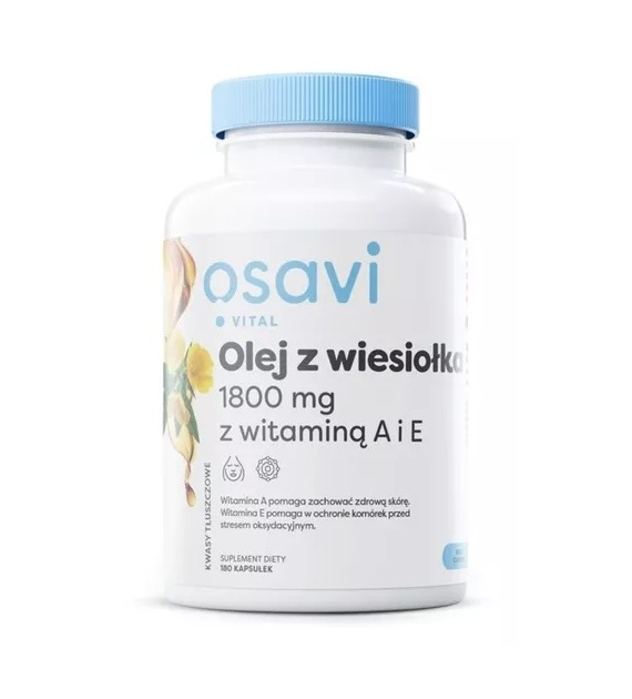 OSAVI Evening Primrose, 600 mg with vitamin A & E (180 caps)
